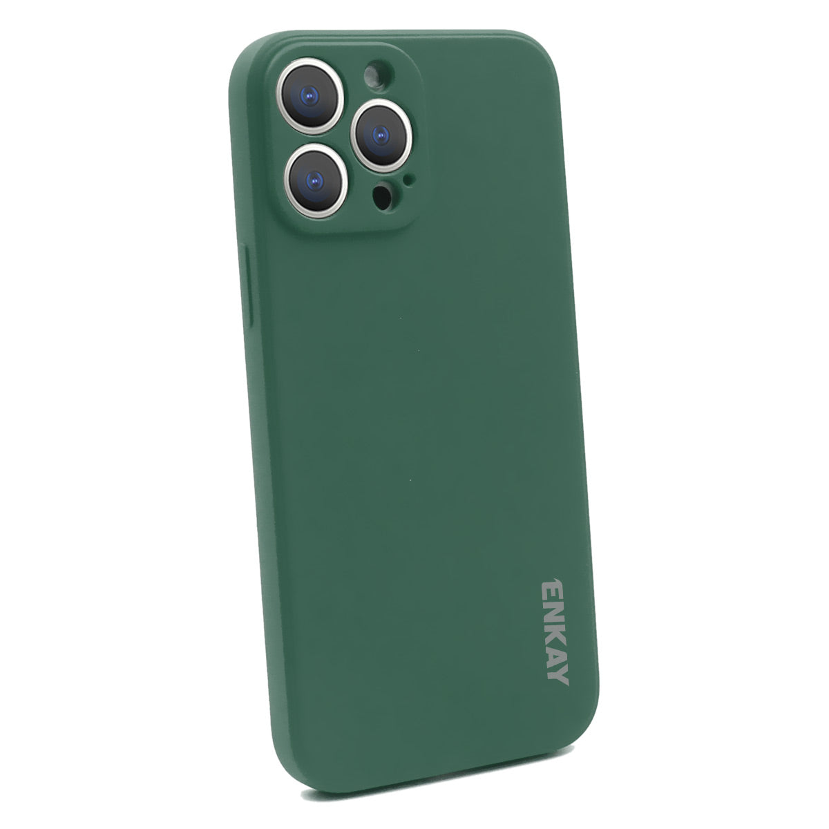 ENKAY HAT PRINCE Anti-Drop Shockproof Solid Color Precise Hole Opening Liquid Silicone Phone Cover Case for iPhone 13 Pro 6.1 inch