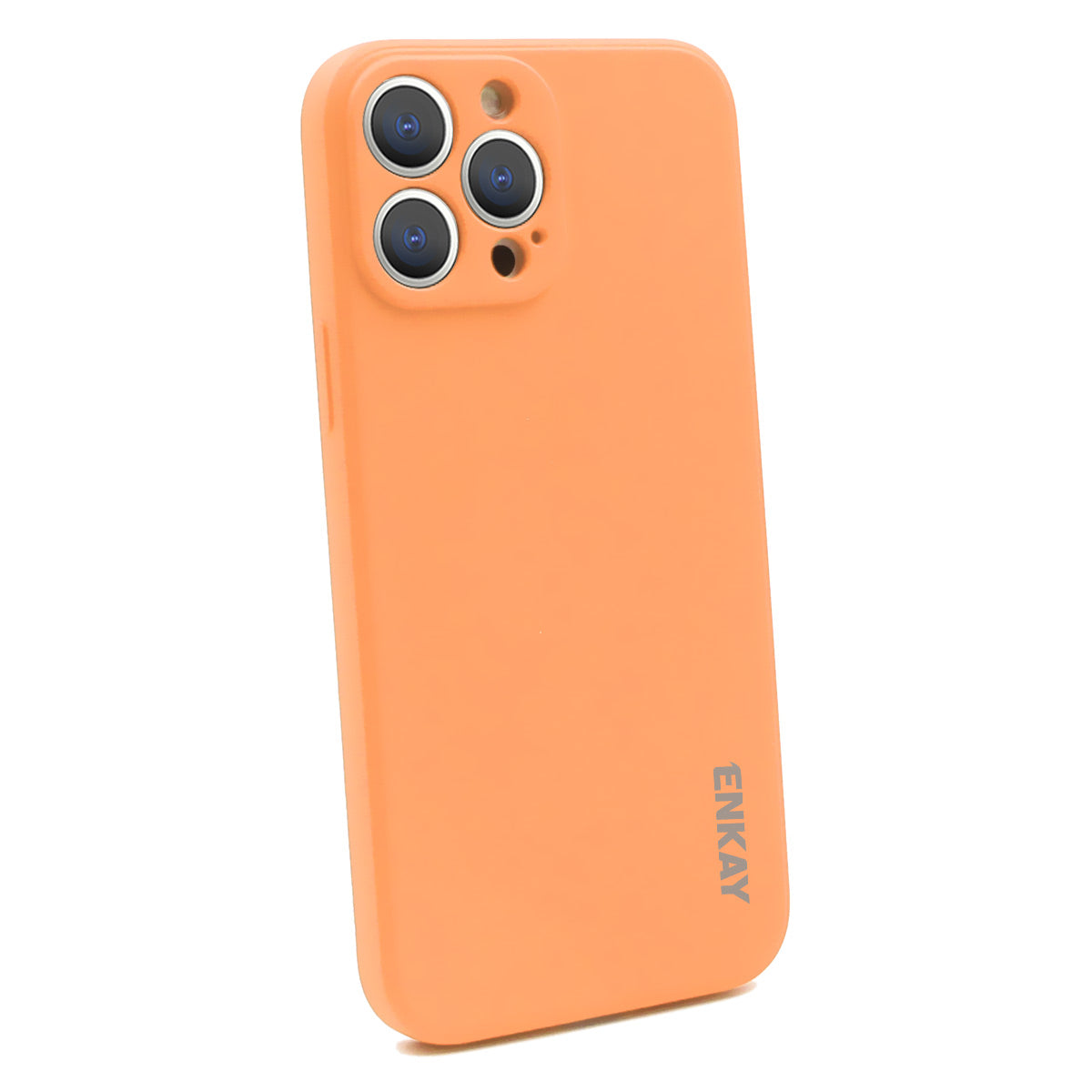 ENKAY HAT PRINCE Anti-Drop Shockproof Solid Color Precise Hole Opening Liquid Silicone Phone Cover Case for iPhone 13 Pro 6.1 inch