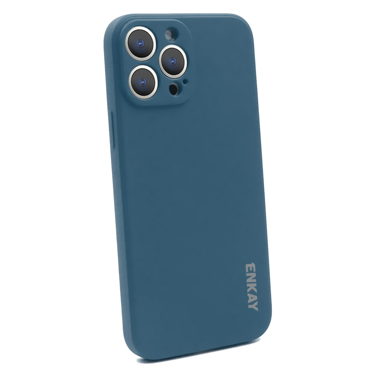 ENKAY HAT PRINCE Anti-Drop Shockproof Solid Color Precise Hole Opening Liquid Silicone Phone Cover Case for iPhone 13 Pro 6.1 inch