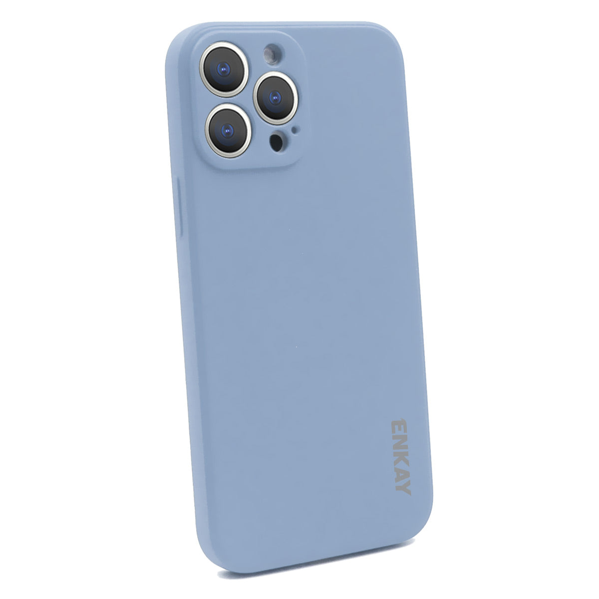 ENKAY HAT PRINCE Anti-Drop Shockproof Solid Color Precise Hole Opening Liquid Silicone Phone Cover Case for iPhone 13 Pro 6.1 inch