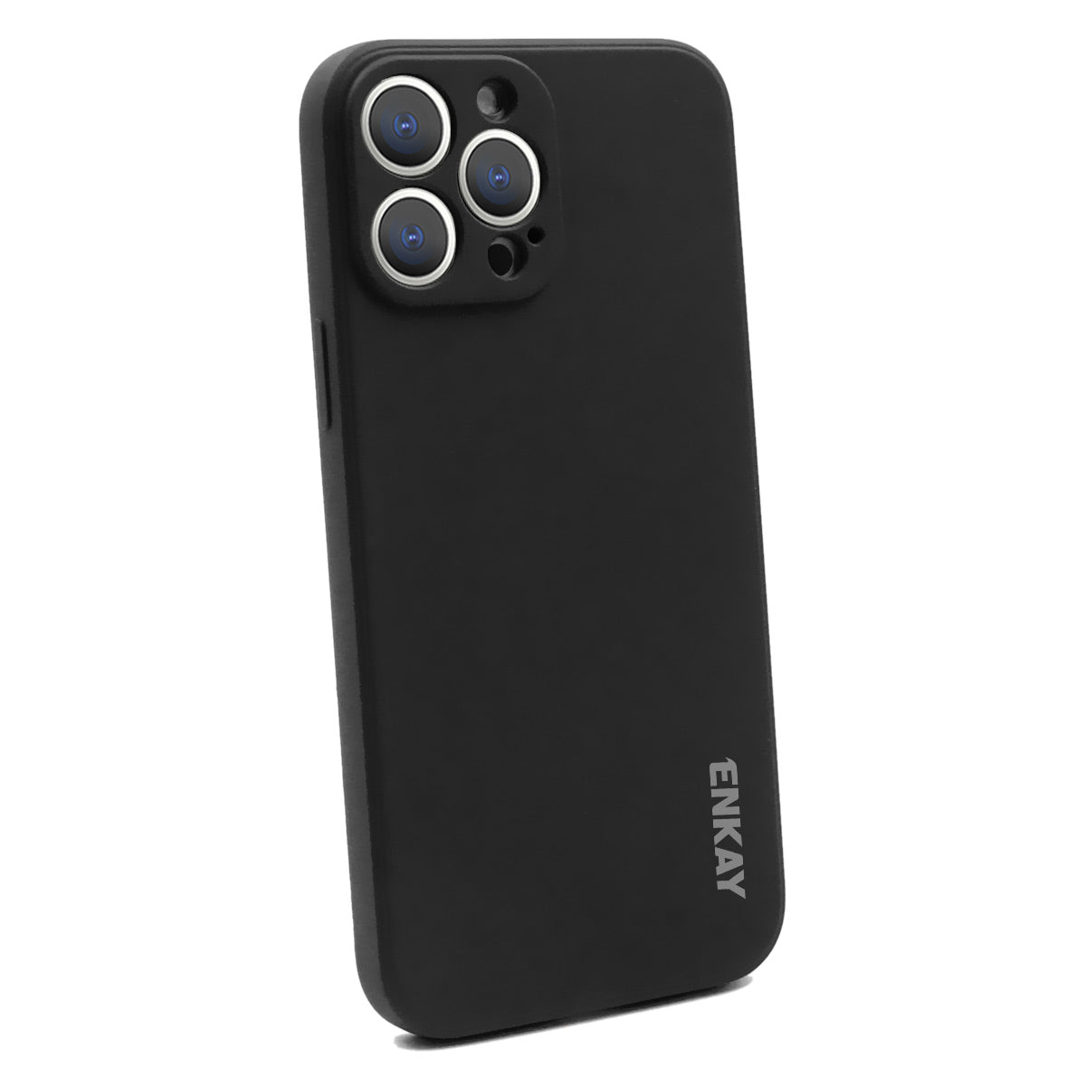 ENKAY HAT PRINCE Solid Color Anti-Drop Liquid Silicone Precise Hole Opening Phone Cover Case for iPhone 13 Pro Max 6.7 inch