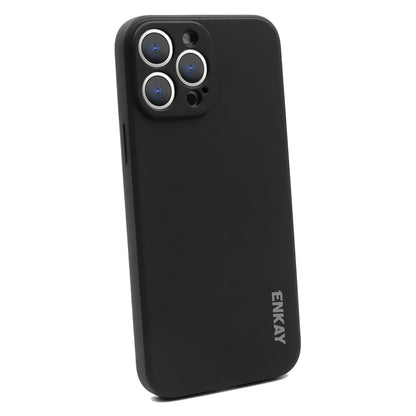 ENKAY HAT PRINCE Solid Color Anti-Drop Liquid Silicone Precise Hole Opening Phone Cover Case for iPhone 13 Pro Max 6.7 inch