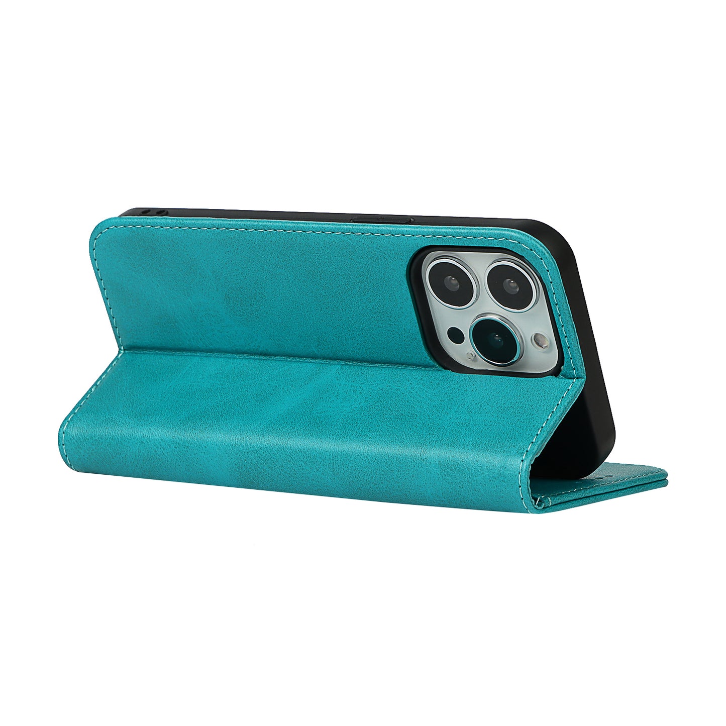 Stand Wallet Leather Phone Flip Case Protective Cover for iPhone 13 Pro 6.1 inch