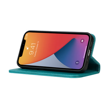 Stand Wallet Leather Phone Flip Case Protective Cover for iPhone 13 Pro 6.1 inch
