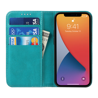 Stand Wallet Leather Phone Flip Case Protective Cover for iPhone 13 Pro 6.1 inch