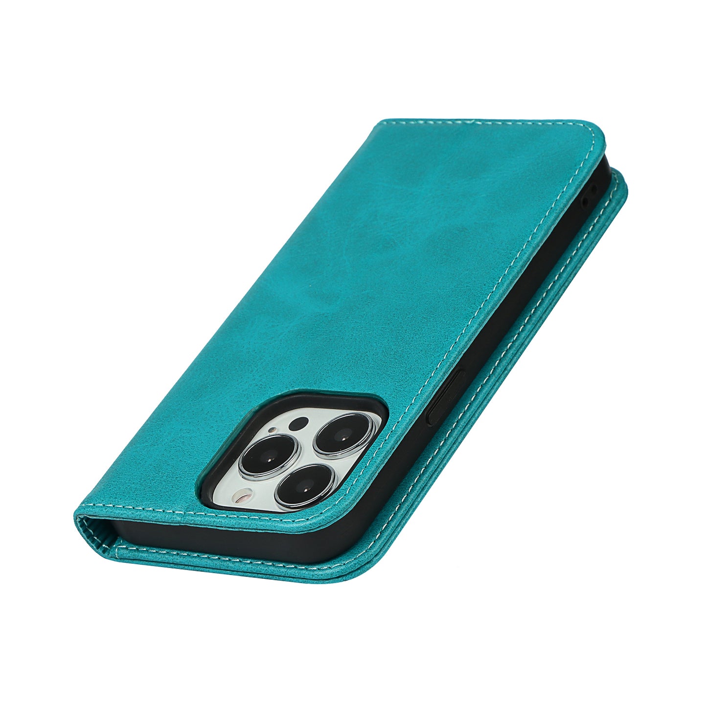 Stand Wallet Leather Phone Flip Case Protective Cover for iPhone 13 Pro 6.1 inch