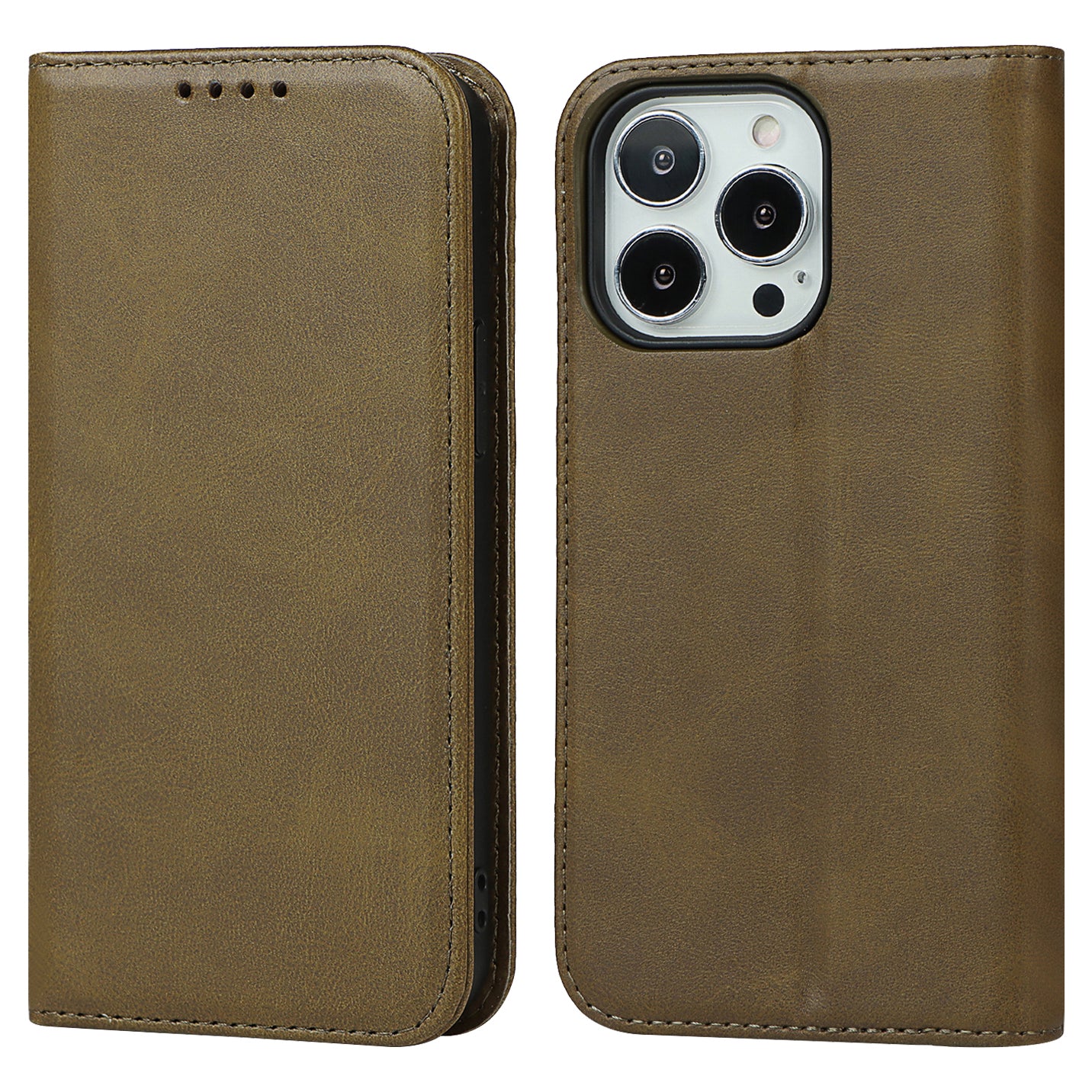 Stand Wallet Leather Phone Flip Case Protective Cover for iPhone 13 Pro 6.1 inch