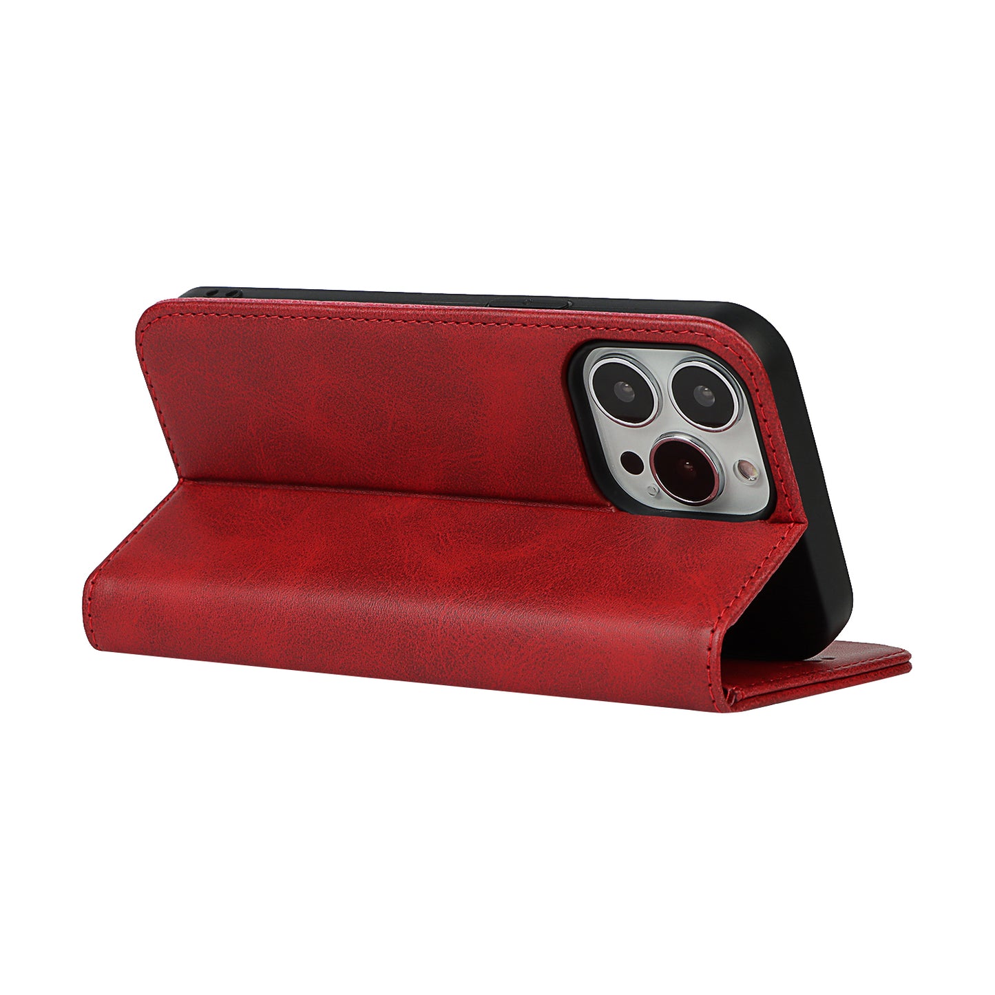 Stand Wallet Leather Phone Flip Case Protective Cover for iPhone 13 Pro 6.1 inch