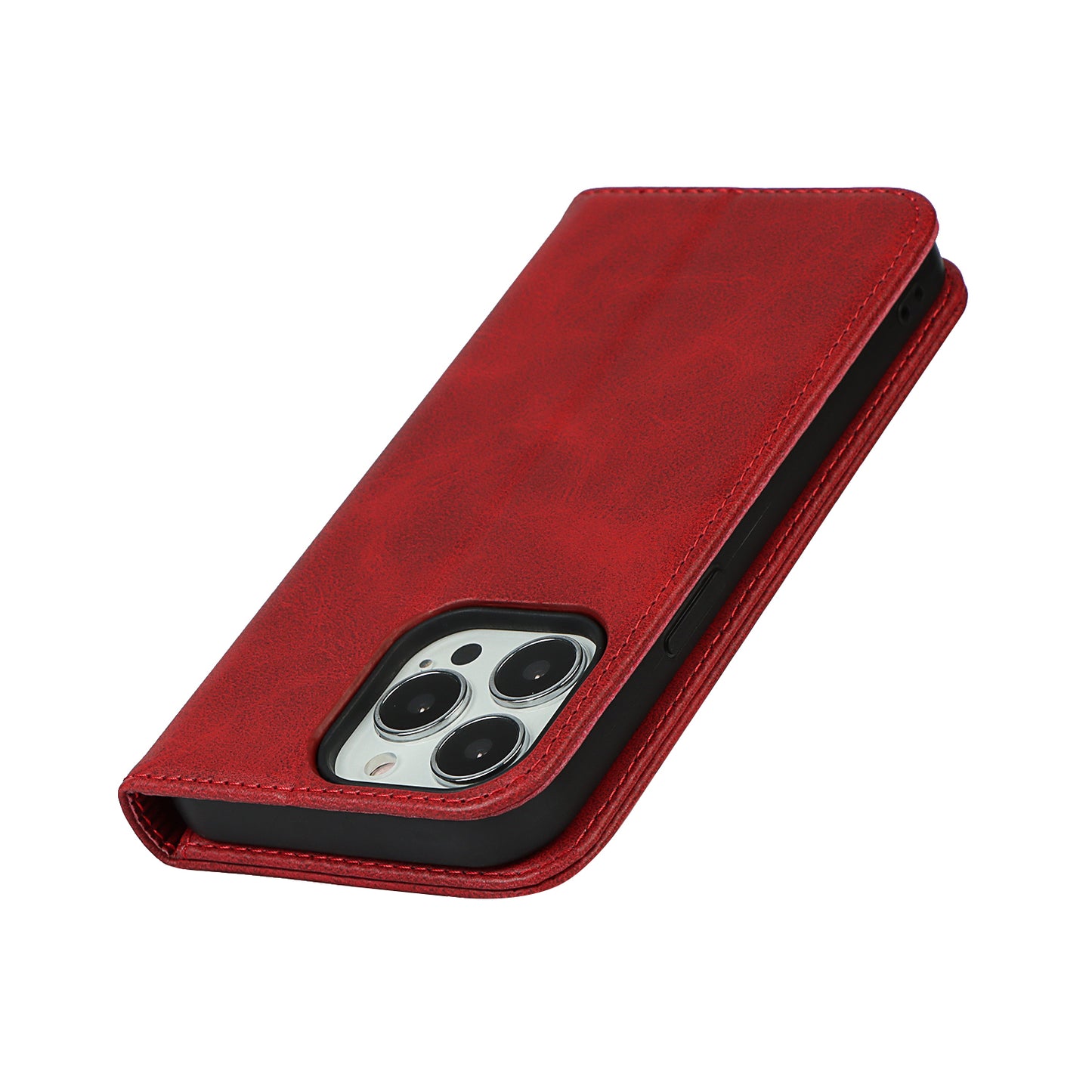 Stand Wallet Leather Phone Flip Case Protective Cover for iPhone 13 Pro 6.1 inch