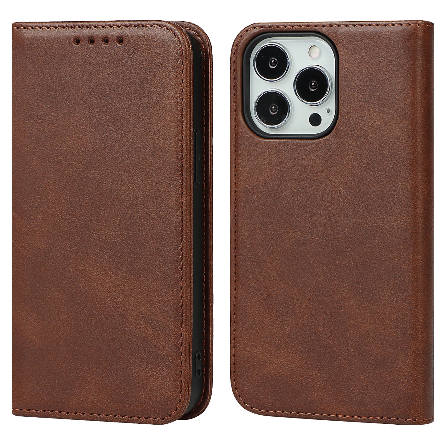 Stand Wallet Leather Phone Flip Case Protective Cover for iPhone 13 Pro 6.1 inch