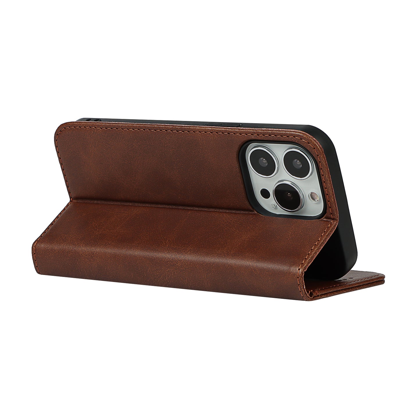 Stand Wallet Leather Phone Flip Case Protective Cover for iPhone 13 Pro 6.1 inch