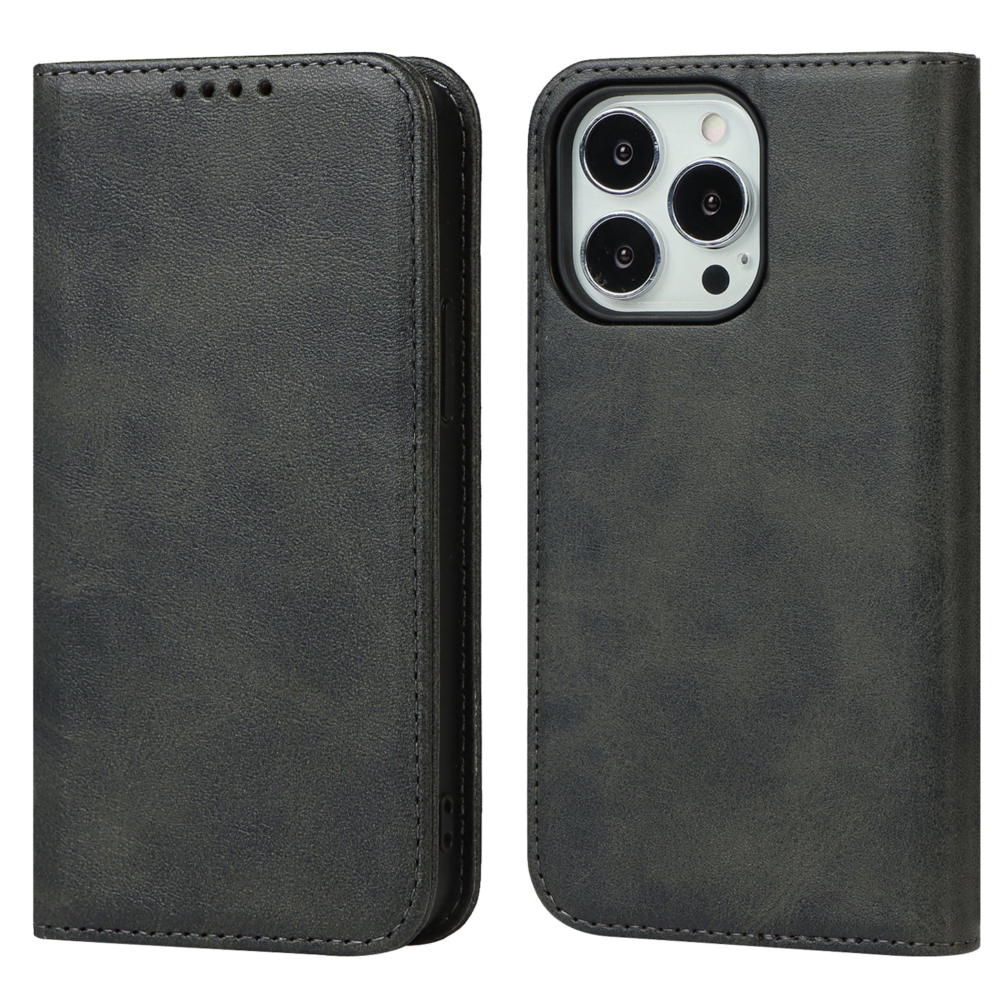 Stand Wallet Leather Phone Flip Case Protective Cover for iPhone 13 Pro 6.1 inch