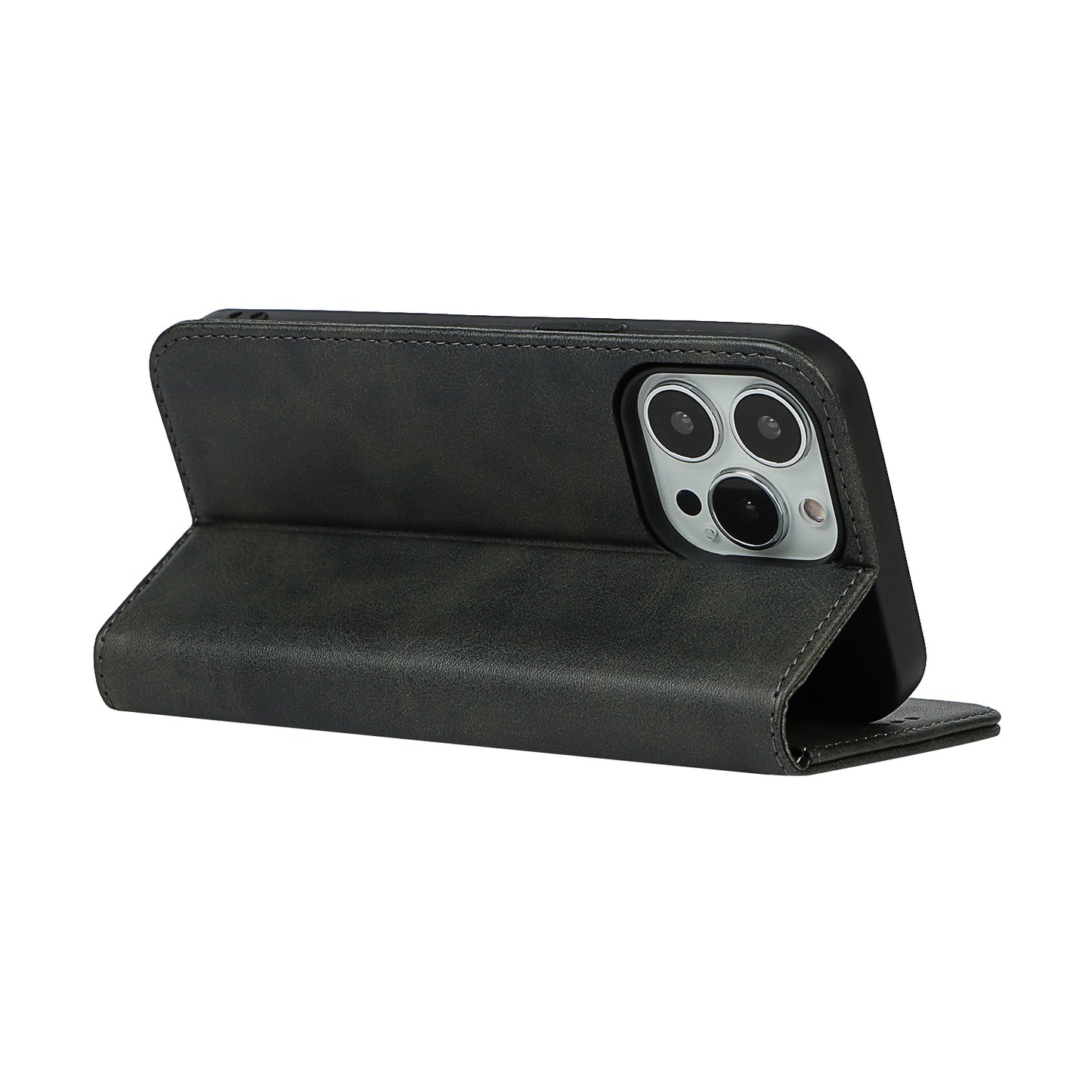 Stand Wallet Leather Phone Flip Case Protective Cover for iPhone 13 Pro 6.1 inch