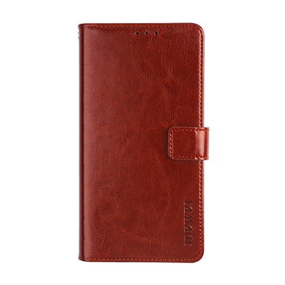 IDEWEI Crazy Horse Texture Folio Flip Leather Protective Phone Case Shell for iPhone 13 Pro Max 6.7 inch