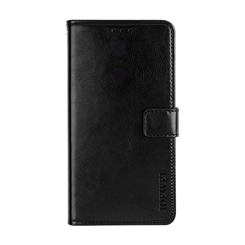 IDEWEI Crazy Horse Texture Folio Flip Leather Protective Phone Case Shell for iPhone 13 Pro Max 6.7 inch