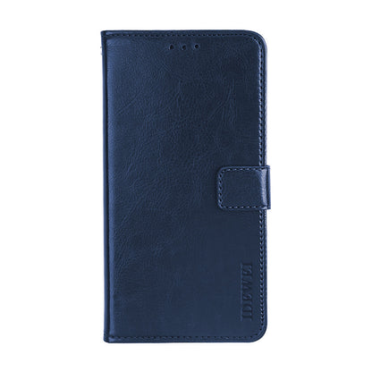 IDEWEI Crazy Horse Texture Folio Flip Leather Protective Phone Case Shell for iPhone 13 Pro Max 6.7 inch
