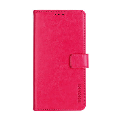 IDEWEI Crazy Horse Texture Folio Flip Leather Protective Phone Case Shell for iPhone 13 Pro Max 6.7 inch