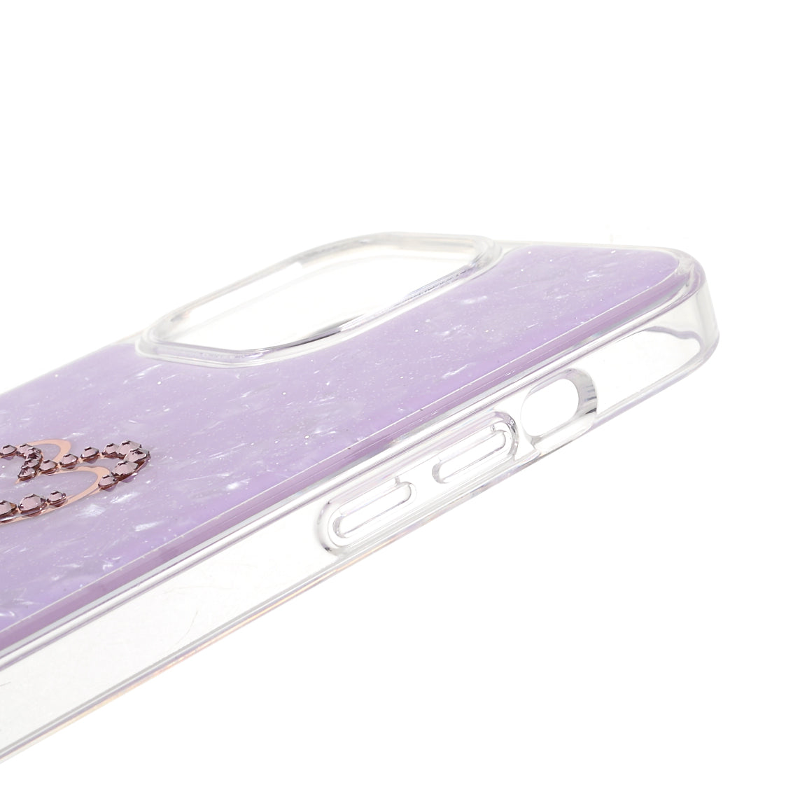 KINGXBAR Rhinestone Decoration Exquisite Epoxy Pattern TPU + PC Hybrid Phone Cover Case for iPhone 13 Pro 6.1 inch