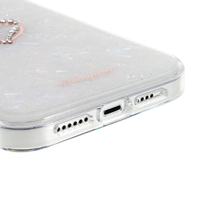 KINGXBAR Rhinestone Decoration Exquisite Epoxy Pattern TPU + PC Hybrid Phone Cover Case for iPhone 13 Pro 6.1 inch