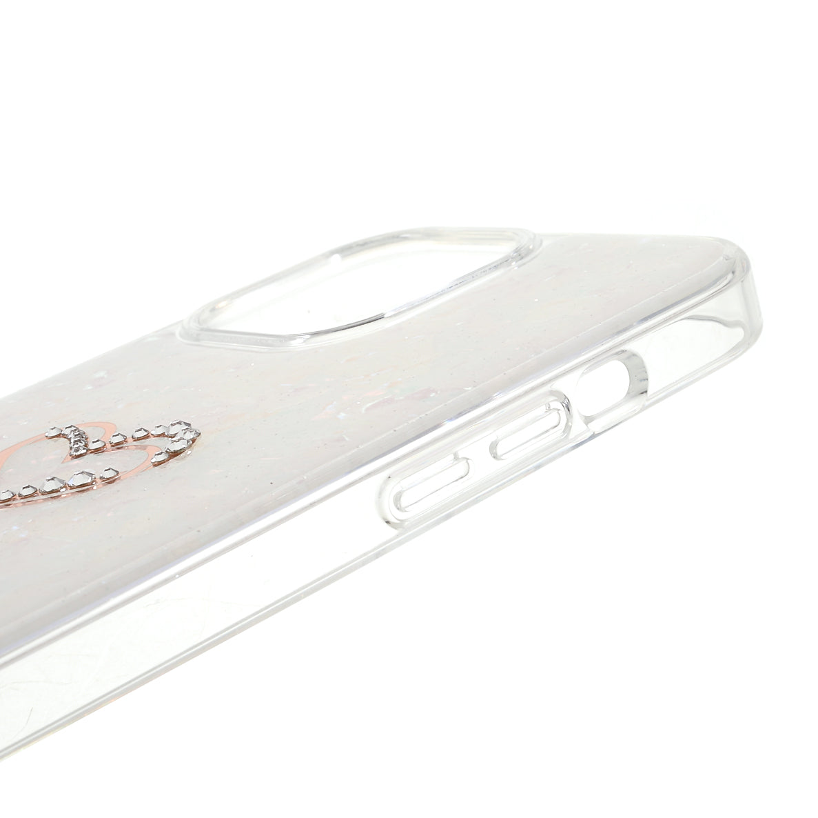 KINGXBAR Rhinestone Decoration Exquisite Epoxy Pattern TPU + PC Hybrid Phone Cover Case for iPhone 13 Pro 6.1 inch