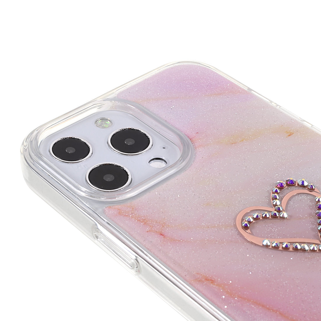 KINGXBAR Exquisite Epoxy Pattern Drop-Resistant TPU + PC Hybrid Phone Cover Case for iPhone 13 Pro Max 6.7 inch