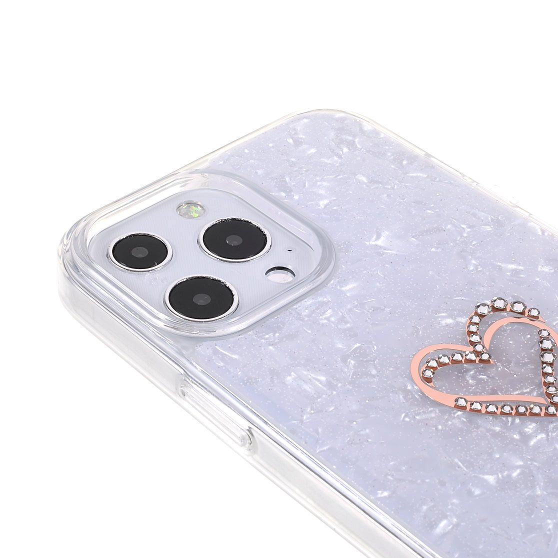 KINGXBAR Exquisite Epoxy Pattern Drop-Resistant TPU + PC Hybrid Phone Cover Case for iPhone 13 Pro Max 6.7 inch
