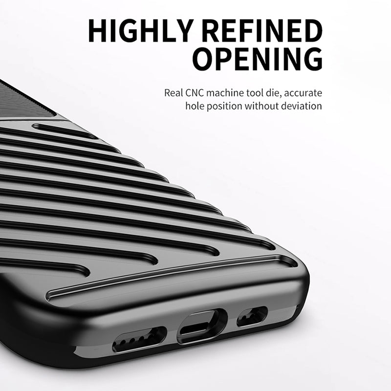 Thunder Series Twill Texture Soft TPU Anti-drop Phone Case Cover for iPhone 13 Pro 6.1 inch
