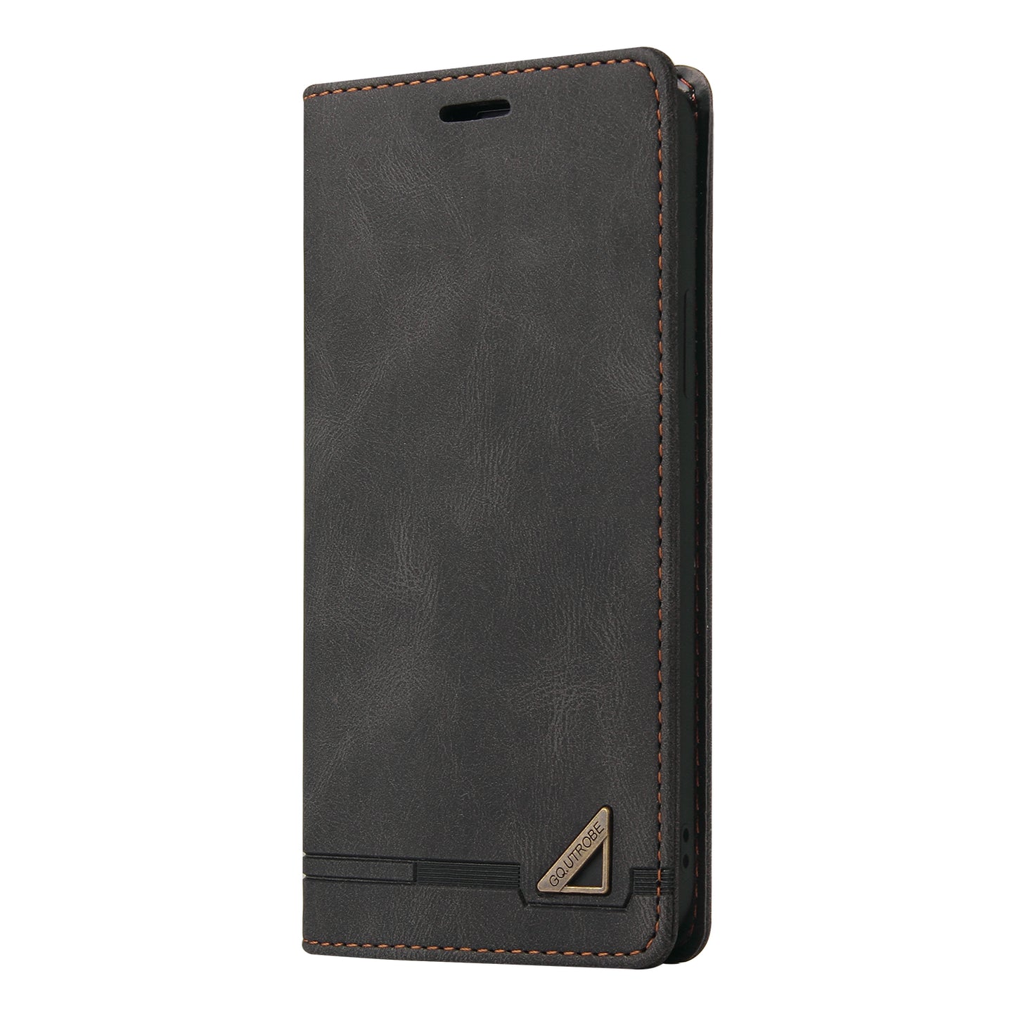 GQ.UTROBE 008 Series Full-Protective Leather Phone Auto-Absorbed Shell Case with RFID Blocking Technology for iPhone 13 Pro Max 6.7 inch