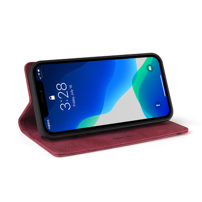 GQ.UTROBE 008 Series Full-Protective Leather Phone Auto-Absorbed Shell Case with RFID Blocking Technology for iPhone 13 Pro Max 6.7 inch