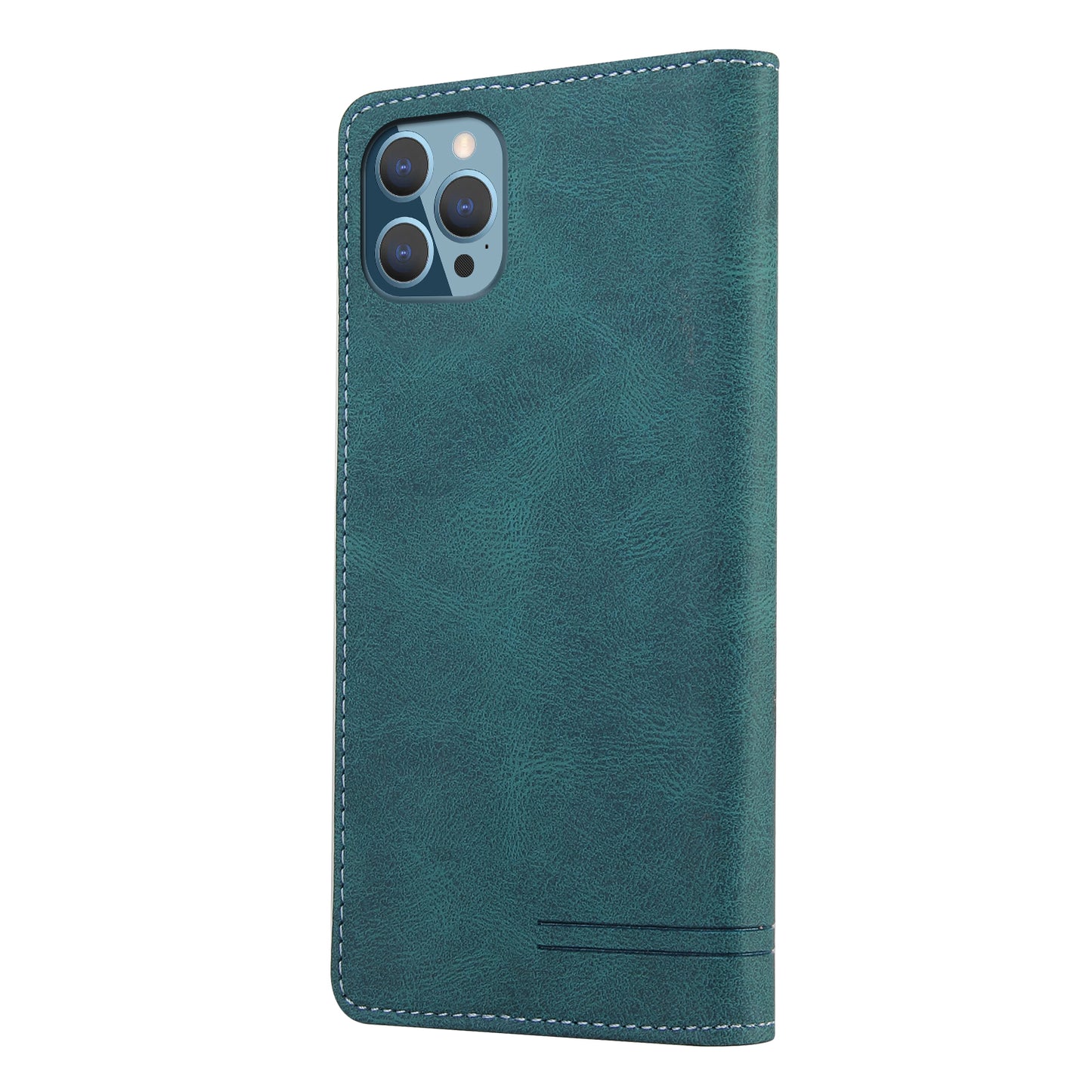 GQ.UTROBE 008 Series Full-Protective Leather Phone Auto-Absorbed Shell Case with RFID Blocking Technology for iPhone 13 Pro Max 6.7 inch