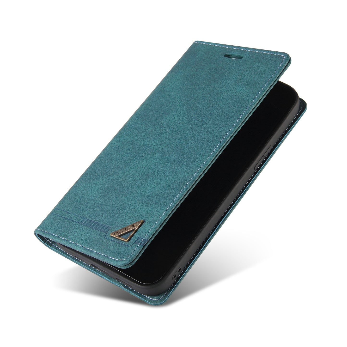 GQ.UTROBE 008 Series Full-Protective Leather Phone Auto-Absorbed Shell Case with RFID Blocking Technology for iPhone 13 Pro Max 6.7 inch