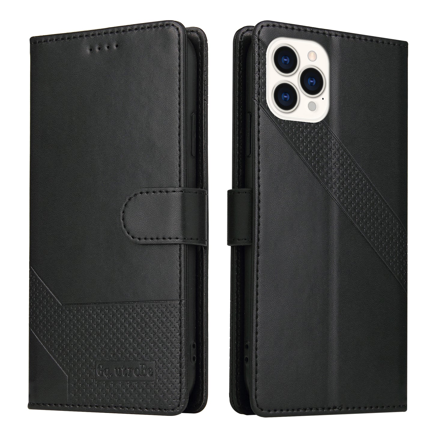 GQ.UTROBE 009 Series For iPhone 13 Pro Max 6.7 inch Quality Leather Phone Wallet Cover Case