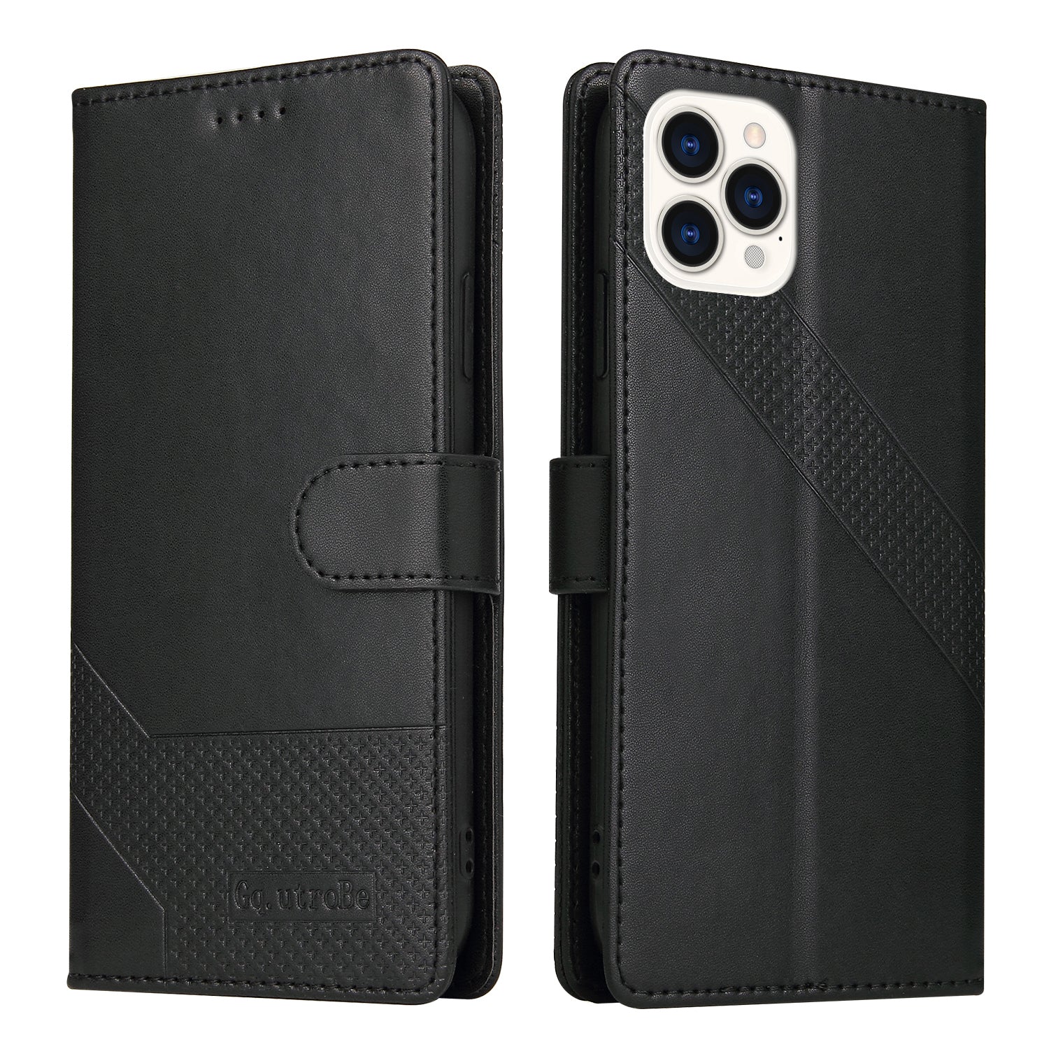 GQ.UTROBE 009 Series For iPhone 13 Pro Max 6.7 inch Quality Leather Phone Wallet Cover Case