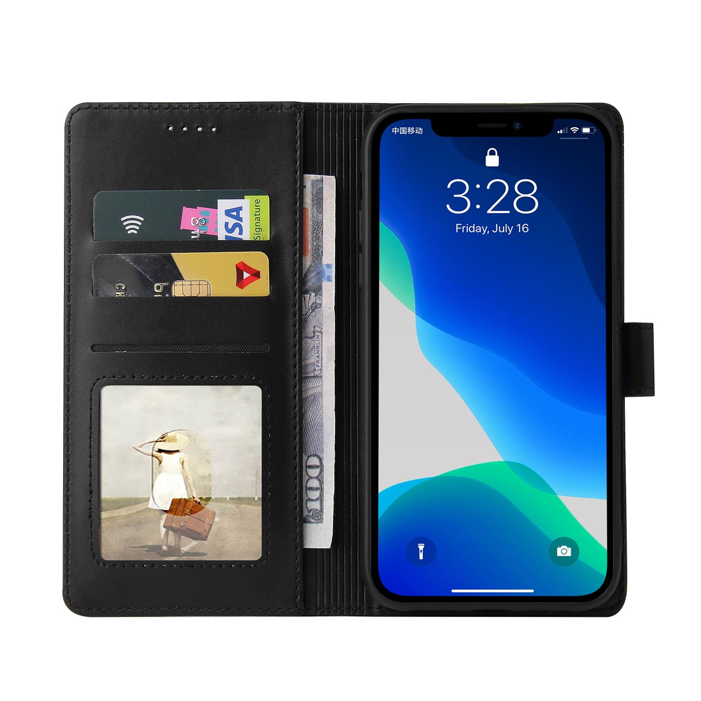 GQ.UTROBE 009 Series For iPhone 13 Pro Max 6.7 inch Quality Leather Phone Wallet Cover Case