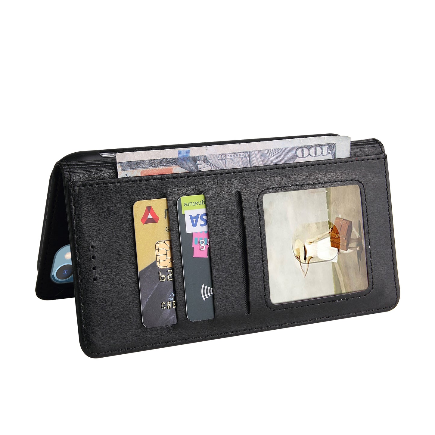 GQ.UTROBE 009 Series For iPhone 13 Pro Max 6.7 inch Quality Leather Phone Wallet Cover Case