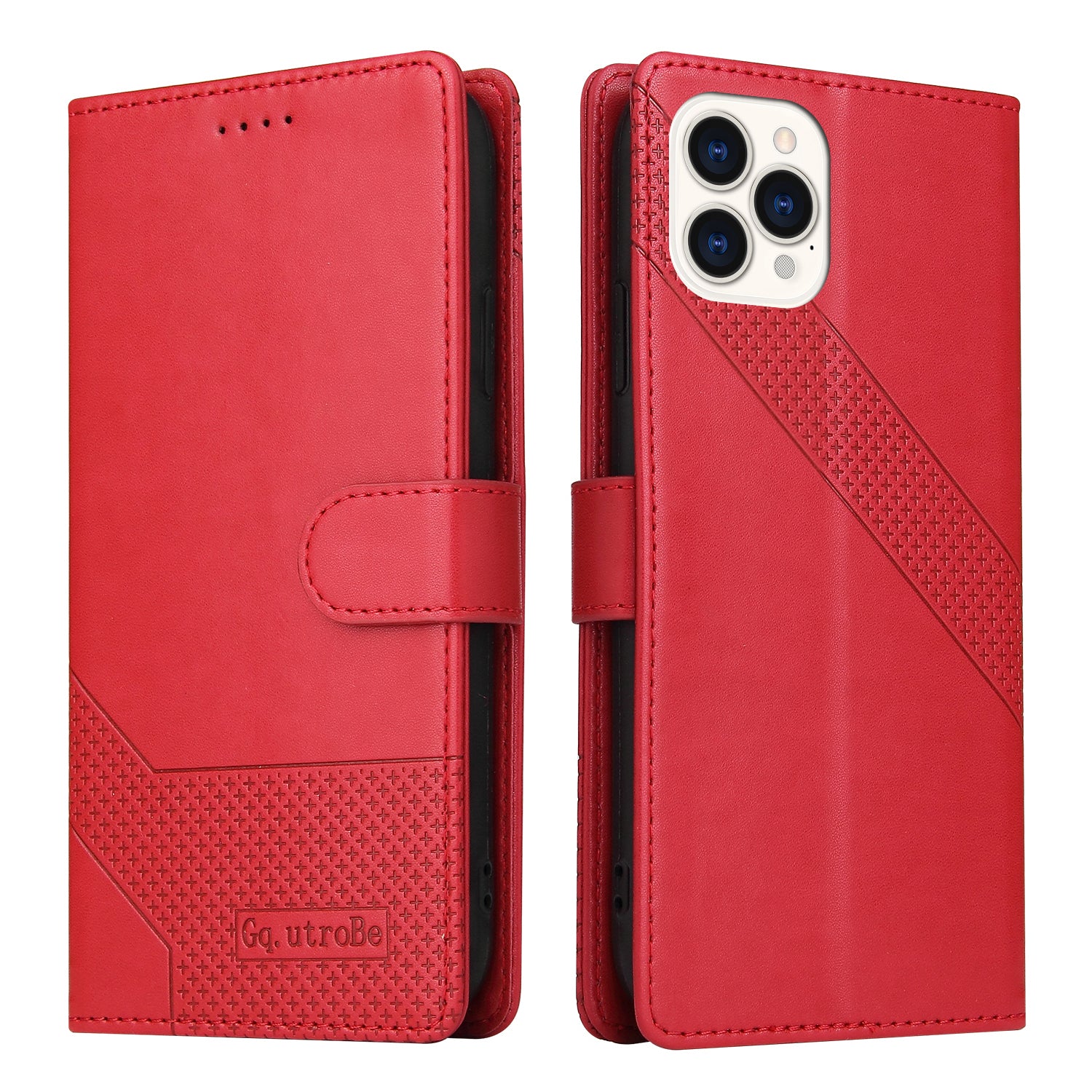GQ.UTROBE 009 Series For iPhone 13 Pro Max 6.7 inch Quality Leather Phone Wallet Cover Case
