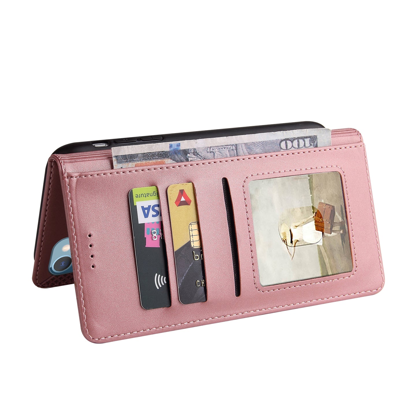 GQ.UTROBE 009 Series For iPhone 13 Pro Max 6.7 inch Quality Leather Phone Wallet Cover Case