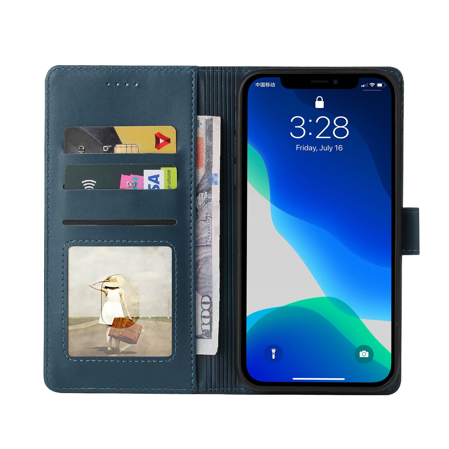 GQ.UTROBE 009 Series For iPhone 13 Pro Max 6.7 inch Quality Leather Phone Wallet Cover Case