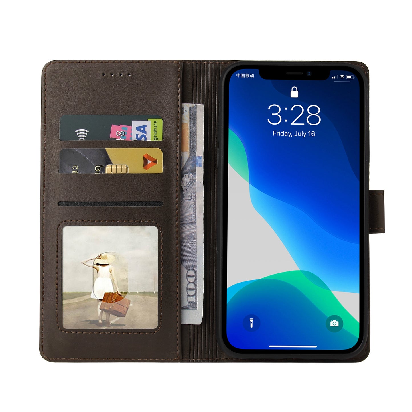 GQ.UTROBE 009 Series For iPhone 13 Pro Max 6.7 inch Quality Leather Phone Wallet Cover Case