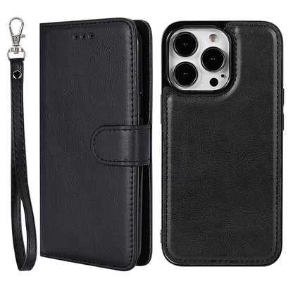 KT Leather Series-3 Detachable 2-in-1 Wallet Shockproof Magnetic Design Stand Leather Case for iPhone 13 Pro Max 6.7 inch