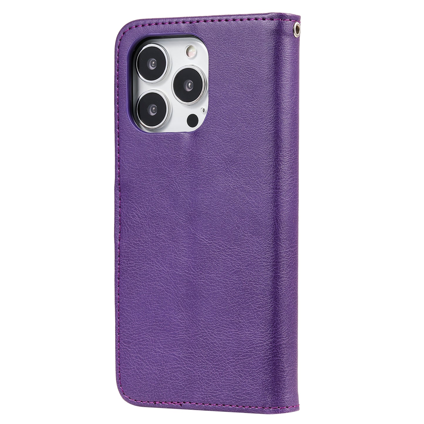 KT Leather Series-3 Detachable 2-in-1 Wallet Shockproof Magnetic Design Stand Leather Case for iPhone 13 Pro Max 6.7 inch