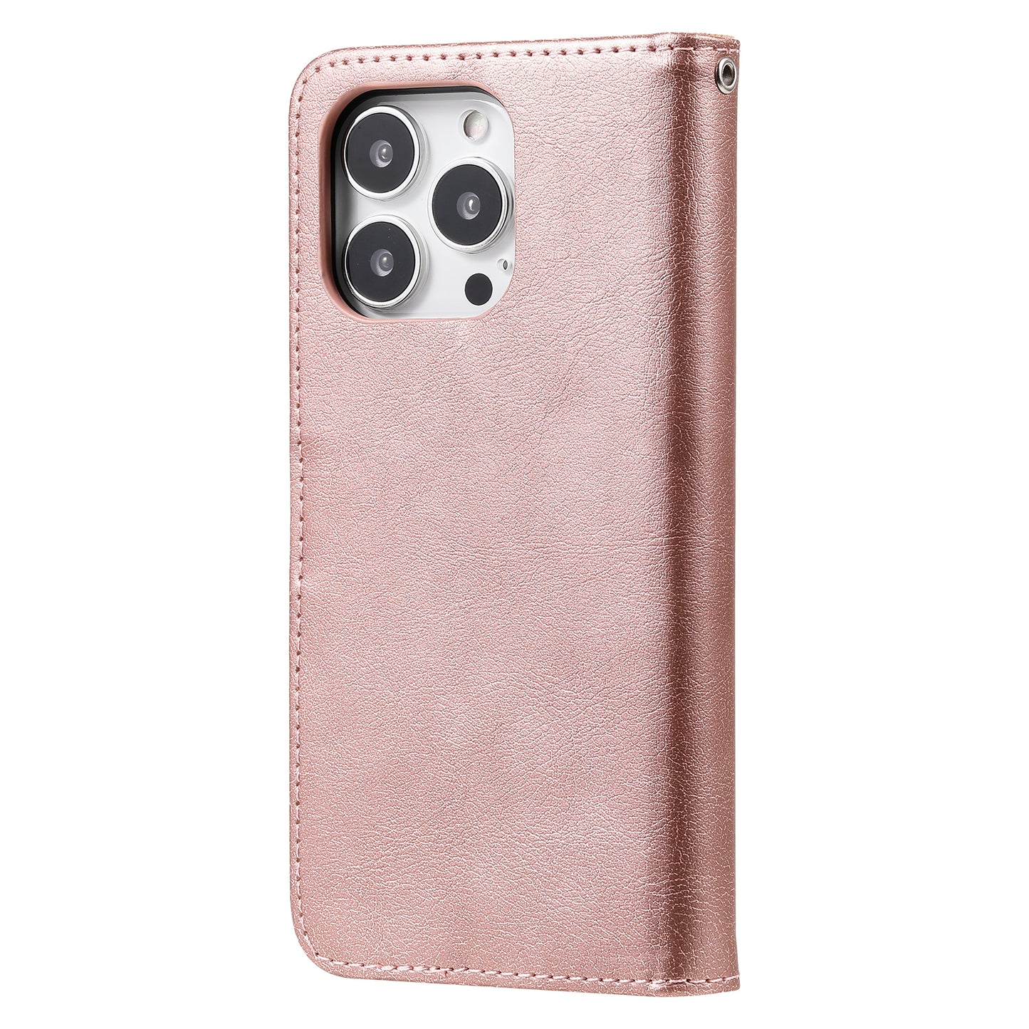 KT Leather Series-3 Detachable 2-in-1 Wallet Shockproof Magnetic Design Stand Leather Case for iPhone 13 Pro Max 6.7 inch