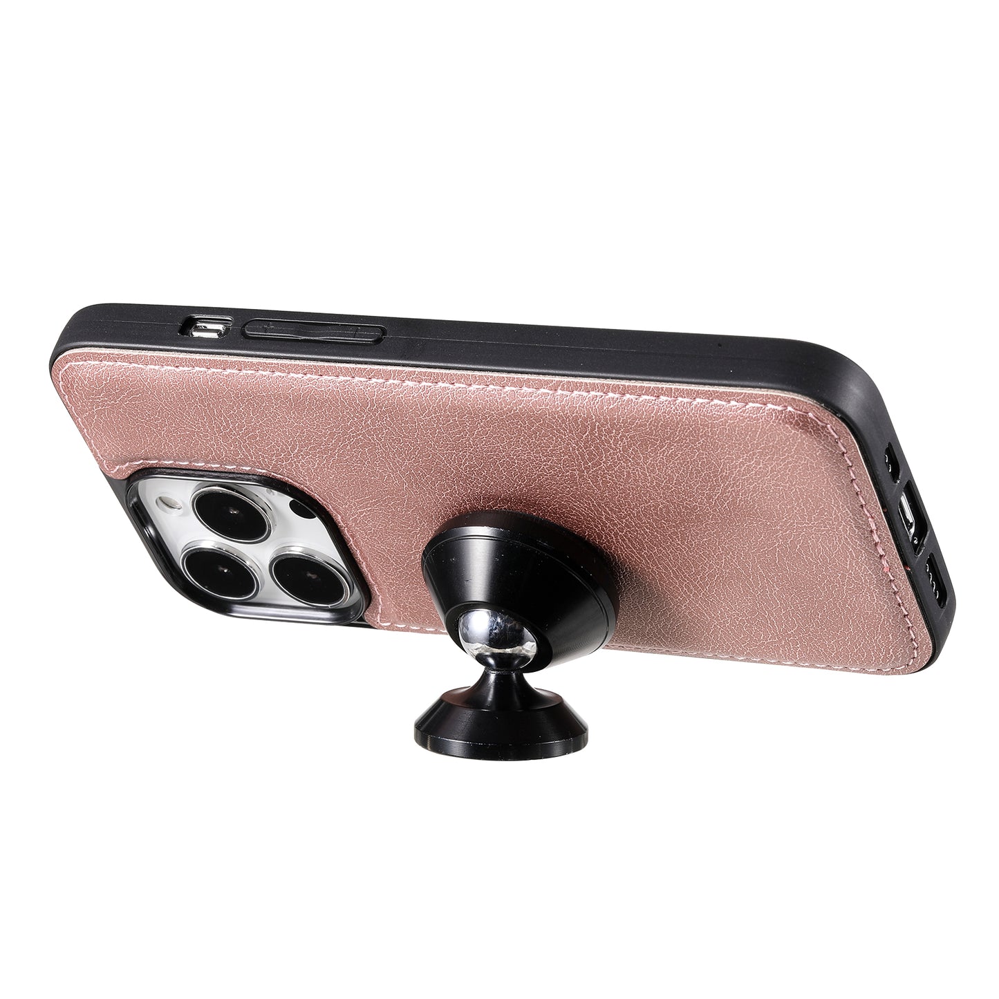 KT Leather Series-3 Detachable 2-in-1 Wallet Shockproof Magnetic Design Stand Leather Case for iPhone 13 Pro Max 6.7 inch