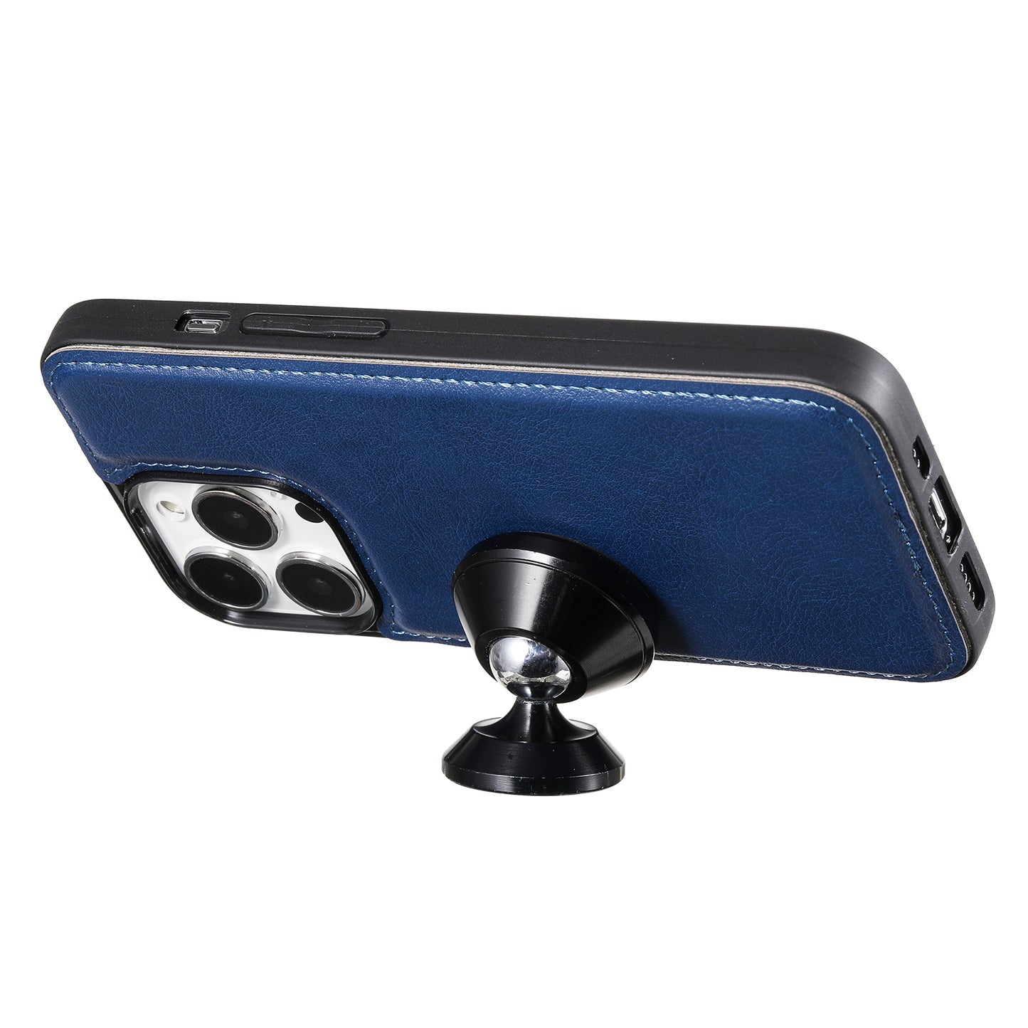 KT Leather Series-3 Detachable 2-in-1 Wallet Shockproof Magnetic Design Stand Leather Case for iPhone 13 Pro Max 6.7 inch