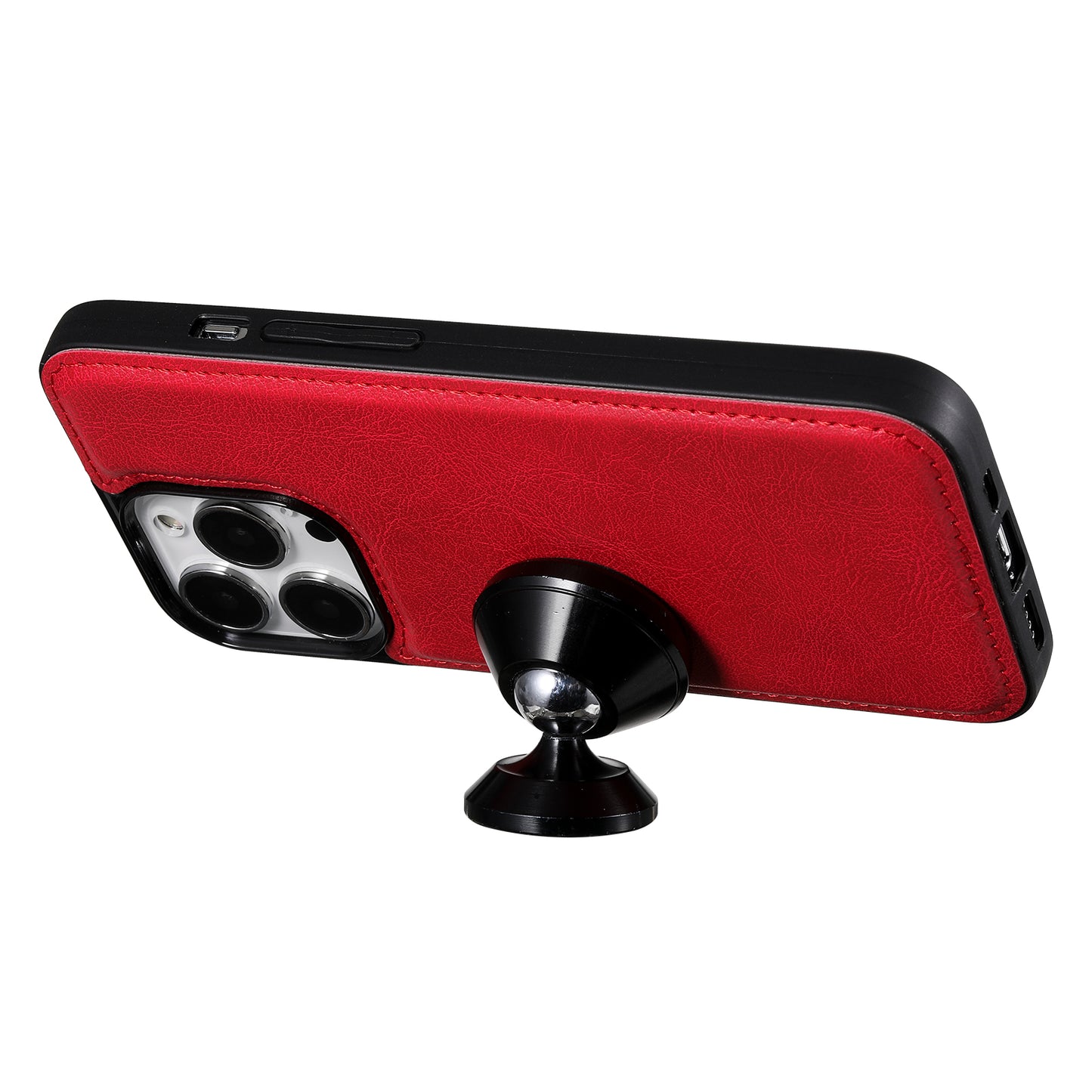 KT Leather Series-3 Detachable 2-in-1 Wallet Shockproof Magnetic Design Stand Leather Case for iPhone 13 Pro Max 6.7 inch