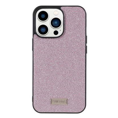SULADA Socialite Series Well-Protected Glitter PU Leather Coated PC + TPU Hybrid Phone Cover Case for iPhone 13 Pro 6.1 inch