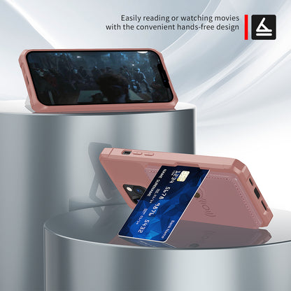 ZM03 All-Round Protection TPU Phone Case + PU Leather Wallet with Magnetic Metal Sheet for iPhone 13 Pro 6.1 inch