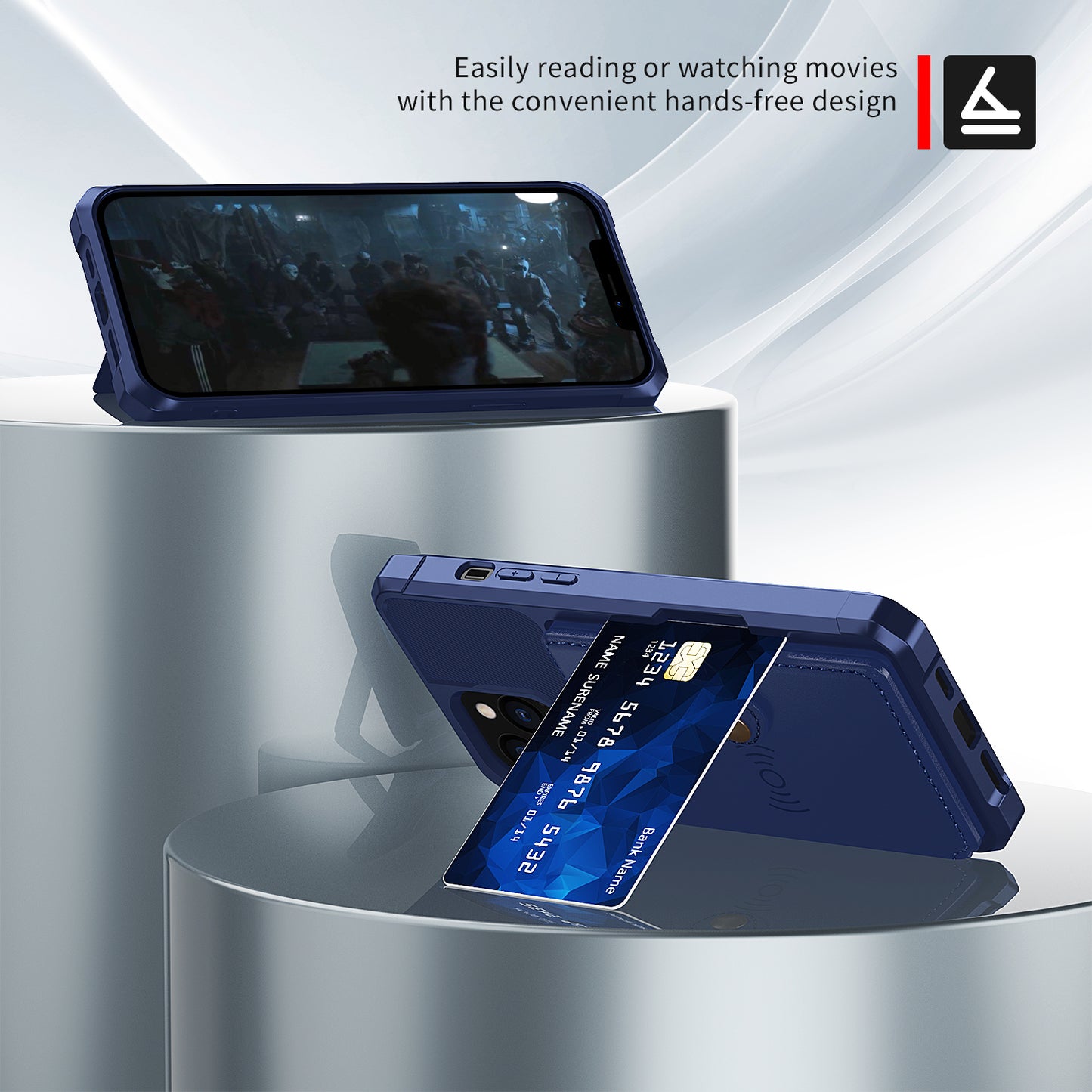 ZM03 TPU Phone Case + PU Leather Wallet with Magnetic Metal Sheet for iPhone 13 Pro Max 6.7 inch
