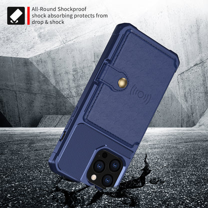 ZM03 TPU Phone Case + PU Leather Wallet with Magnetic Metal Sheet for iPhone 13 Pro Max 6.7 inch