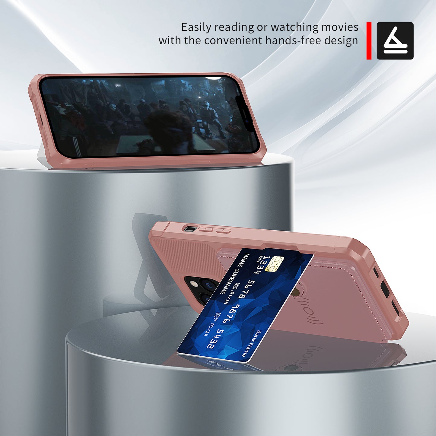 ZM03 TPU Phone Case + PU Leather Wallet with Magnetic Metal Sheet for iPhone 13 Pro Max 6.7 inch